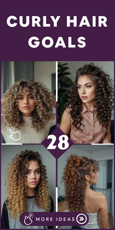 Long 3c Curly Hair, Tight Curls Hairstyle, 4a Curls, Curly Hair Goals, Tight Curly Hair, Casual Curls, Curly Highlights, Curly Layers, Curly Hair Trends