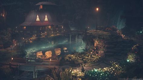 House At Night, Advent Children, Fantasy Background, Final Fantasy X, Final Fantasy Art, Scene Art, Cloud Strife, Lost Soul, Fantasy Aesthetic