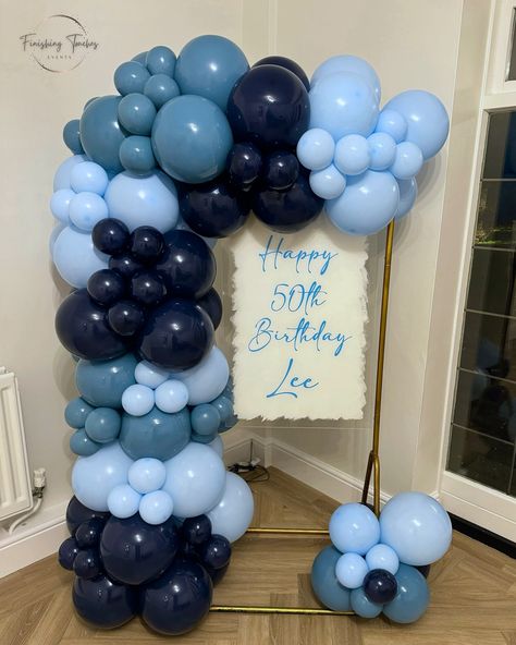 Fifty and absolutely fabulous - Lee hits the big 5-0! Thank you for booking again @lauraclancy_ #welcomesign #balloongarland #birthdaysign #organicballoongarland #essexballoons #balloonstylist #essexevents #balloondecoration #sailboards #balloonsailboard #balloonbackdrop #essexeventstylist #finishingtouchesevents #birthdayballoons #50thbirthdayballoons 50th Birthday Party Ideas For Men Blue, Birthday Party Ideas For Men, 50th Birthday Party Ideas, 50th Birthday Party Ideas For Men, 50th Birthday Balloons, Happy 50th Birthday, Big 5, Balloon Backdrop, 50th Birthday Party