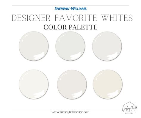 "Picking white paint is tough! Save time and headache with these Farmhouse White Paint Colors. These are my favorite go-to white paint colors from Sherwin-Williams. They range from cool to warm, so you're sure to find the perfect white for your home here. Don't waste time searching through 100's of white paint colors. I've done all the work for you here, all you have to do is  open your PDF, select one of the 6 white paint colors, buy the paint and paint the rooms! WHAT'S INCLUDED: ⚬ 19 page PDF containing professionally curated paint color palette, exactly as seen in listing photos.  ⚬ Names and ID numbers for each paint color. ⚬ A paint finish guide, to help you select the proper finish for each room. ⚬ Examples of each paint color. ⚬ A lighting guide, to help you select the proper light Sherwin Williams White Furniture Paint, Cool Off White Paint Colors, Farmhouse Cream Paint Colors, Sherrington Williams White Paint Colors, White Sherwin Williams Paint Colors, Sherwin Williams Bright White, Dove White Sherwin Williams, White Gray Paint Color, Warm White Paint Colors Sherwin Williams