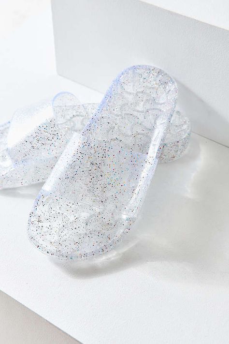 urban outfitters jelly pool slide Hologram Shoes, Glittery Sandals, Jelly Slides, Red Valentine, Pool Slide, Urban Outfitters Shoes, Women Flats, Pool Side, Fancy Shoes