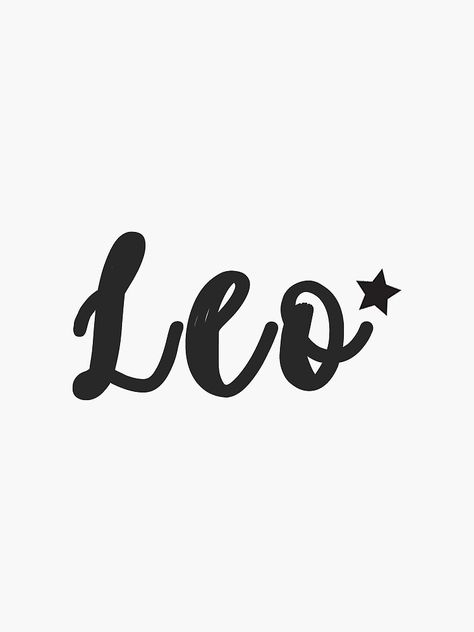 "Leo" Sticker by enpdesigns | Redbubble Leos Aesthetic, Cute Leo Wallpapers Aesthetic, Leo Poster Aesthetic, Leo Black Wallpaper, Leo Images, Leo Stickers Aesthetic, Leo Zodiac Poster Aesthetic, Leo Zodiac Art, Leo Wallpaper