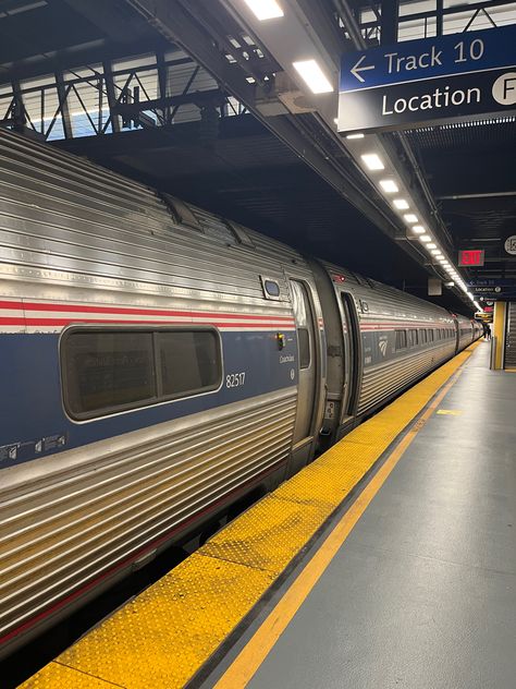 Penn Station NY Metro North Railroad, Locomotive Engine, Penn Station, Train Engines, Rolling Stock, Train Station, Print Ads, Passenger, Engineering