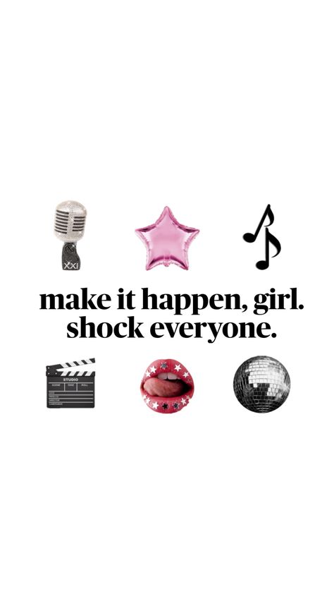 lockscreen quote “ make it happen, girl. shock everyone.” #wallaper #lockscreen #quote #quotewallaper #aesthetic #shuffle #aestheticwallpaper #background #insparationalquote It Girl Lockscreen, Lockscreen Quote, Girl Lockscreen, Shock Everyone, Quotes Lockscreen, Quote Wallpaper, Picture Albums, It Girl, Make It Happen