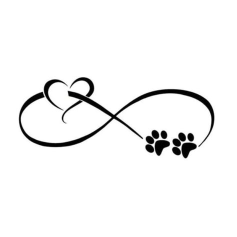 Tiny Wrist Tattoos, Tattoos For Dog Lovers, Decals For Cars, Pawprint Tattoo, Dog Memorial Tattoos, Paw Tattoo, Tasteful Tattoos, Cat Tattoo Designs, Infinity Tattoos