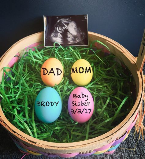 Easter Sibling Announcement, Easter Baby Reveal, Easter Baby Announcement Sibling, Easter Big Brother Announcement, Easter Maternity Pictures, Easter Theme Baby Announcement, Easter Pregnancy Announcement Ideas, Easter Themed Gender Reveal, Pregnancy Announcement Easter