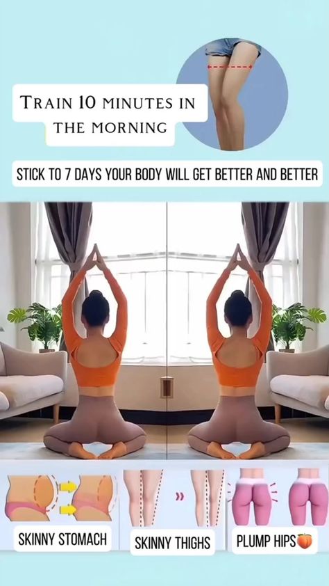 Yoga Short, Effective Workout Routines, Thigh Exercises, Hip Workout, Kettlebell Workout, Daily Ritual, Flat Belly Workout, Fitness Workout For Women, Lower Body Workout