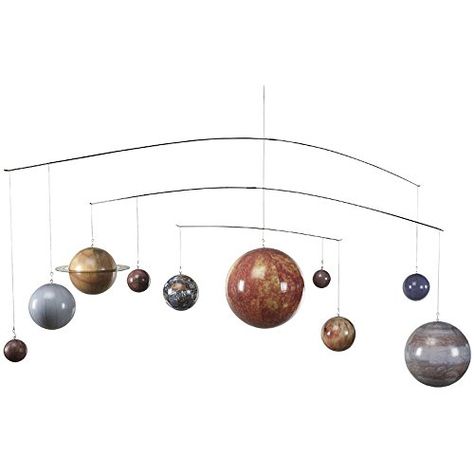 Planets Mobile - Hanging Solar System Mobile, Authentic M... https://smile.amazon.com/dp/B00606O9NC/ref=cm_sw_r_pi_dp_U_x_bLnHBb1MFJN91 Planet Mobile, Solar System Mobile, Planet Model, Planetary System, Solar System Planets, Authentic Models, Large Decor, Hanging Mobile, Space Decor