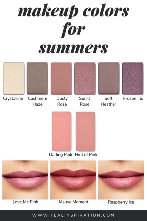 True Summer Color Palette Outfits, Color Analysis Summer, Summer Skin Tone, Soft Summer Makeup, Cool Summer Palette, Light Summer Color Palette, Soft Summer Palette, Soft Summer Color Palette, Imagenes Mary Kay