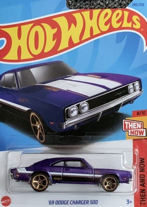 2023 | 240 | '69 Dodge Charger 500 | Then and Now (8/10) | HKJ46 Dodge Charger 500, Burr Basket, 69 Dodge Charger, Hot Wheels Cars, Dodge Charger, Sports Cars, Then And Now, And Now, Dodge