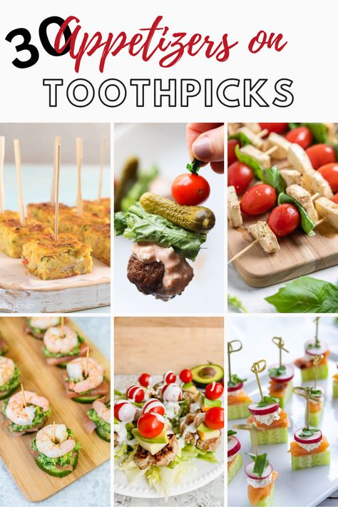 There's nothing like a tiny appetizer before a meal to curb your hunger. These 30 Delicious Toothpick Appetizers Everyone Will Love are everything you could hope for and more Thanksgiving Appetizers Finger Foods, Spicy Chicken Bites, Horderves Appetizers, Toothpick Appetizers, Small Bites Appetizers, Skewer Appetizers, Sweet And Spicy Chicken, Cocktail Appetizers, Bite Size Appetizers