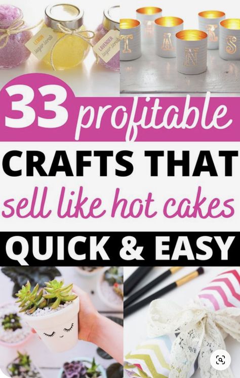 Crafts That Sell, Sellable Crafts, Thrifty Crafts, Diy Projects To Make And Sell, Profitable Crafts, Easy Crafts To Sell, Craft Stalls, Diy Dollar Store Crafts, Crafts To Make And Sell