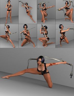 Lady Samurai, Action Pose Reference, Different Poses, Anatomy Poses, Female Pose Reference, Pose References, Body Reference Poses, Daz 3d, Human Poses Reference