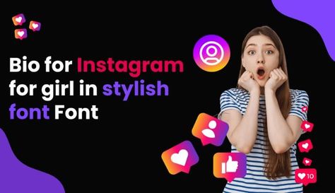 Bio for Instagram for Girl in Stylish Font Perfect Bio For Instagram, Best Bio For Instagram, Bio For Girls, Best Bio, Good Instagram Bios, Bio For Instagram, Font Ideas, Stylish Fonts, Instagram Bio