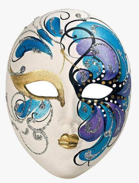 Masquerade Mask Diy, Harlequin Mask, Venetian Carnival Masks, Ceramic Mask, Antique Porcelain Dolls, Mask Painting, Venetian Masks, Venetian Mask, Mardi Gras Mask