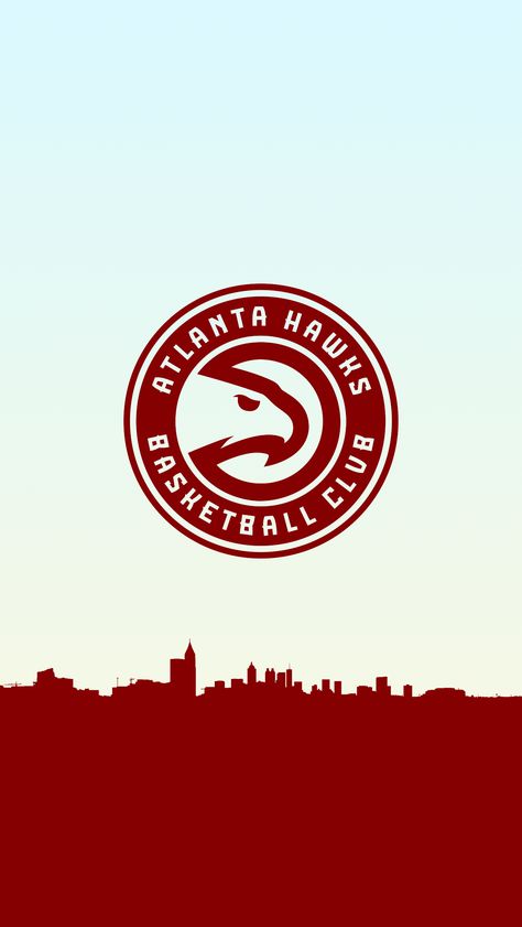 NBA Basketball Team Atlanta Hawks Desktop Background. Basketball Wallpaper in a Skyline, it's a free Atlanta Hawks phone wallpaper. Atlanta Hawks Wallpaper, Atl Hawks, Hawks Wallpaper, Atlanta Hawks Logo, Background Basketball, Atlanta Falcons Wallpaper, Basketball Artwork, Hawks Basketball, Atlanta Braves Logo