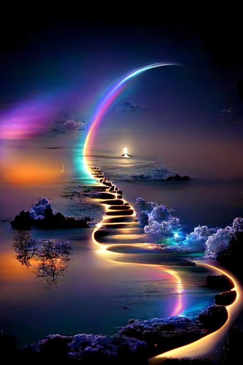 Scenic Alchemy - 📷🌌 Scenic Alchemy #magical #ethereal #Path Carmen Aesthetic, Magic Aesthetics, Heaven Images, Mysterious Universe, Magical Sky, Beautiful Butterflies Art, Ethereal Aesthetic, Optical Illusions Art, Love Animation Wallpaper