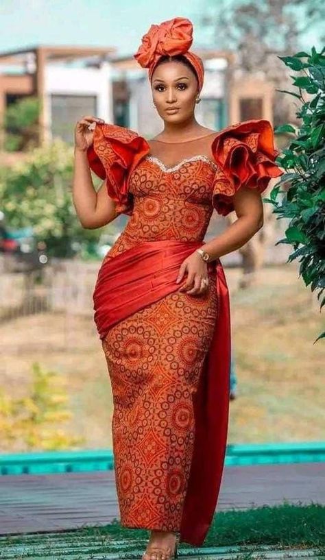 African Print Women's Dress, African Print Mermaid Dress, Special Occasion Women's Dress, African Maxi Dress, African Clothing, Ankara Dress - Etsy Shweshwe Wedding Dresses, African Bridal Dress, Nigerian Lace Styles, Shweshwe Dresses, African Maxi Dresses, Dress Attire, Asoebi Styles, Lace Styles, African Traditional Dresses