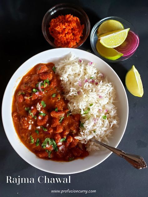 Profusion Curry, Curry And Rice, Kidney Bean Curry, Rajma Chawal, Rajma Masala, Curry With Rice, Easy Delicious Dinners, Beans Curry, Vegetarian Meal Prep