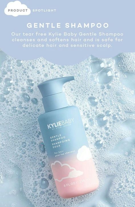 Kylie Baby Products, Haircare Packaging, Shampoo Design, Kylie Baby, Business Objectives, Creative Fabric, Cosmetic Labels, Digital Marketing Design, Product Showcase