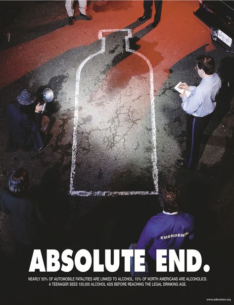 Adbusters Magazine, Absolut Citron, Culture Jamming, Alcohol Awareness, Dont Drink And Drive, Drunk Driving, 광고 디자인, Publicidad Creativa, Absolut Vodka