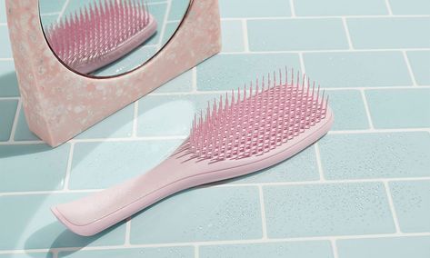 This $15 Hairbrush Is a Must For Minimizing Breakage American Girl Books, Detangler Brush, Detangle Hair, Detangling Hair, Tangle Teezer, Millennial Pink, Sparkle Shoes, Best Brushes, Detangling Brush