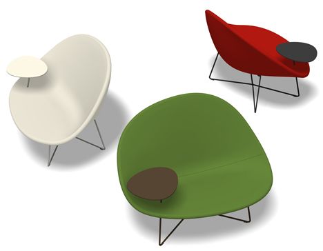 Swedish designers Claesson Koivisto Rune present this lounge chair with a little work table attached at Maison & Objet in Paris this week. Chair With Table Attached, Chair With Table, Console Design, Work Chair, Contemporary Chairs, Reading Chair, Stylish Chairs, Diy Chair, Lounge Seating