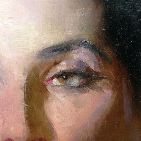 Eye detail. Always keep the edges in the eyes soft. Original is about 3/4 life size. #paintingfromlife #oilpainting #lipking Jeremy Lipking, Eye Detail, Eye Details, Painting People, Oil Portrait, Art Academy, Art Instructions, Grand Art, 4 Life