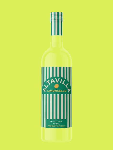 Limoncello Bottle Design, Italian Packaging Design, Limoncello Bottle, Limoncello Labels, Italian Packaging, Summer Newsletter, Vietnamese Cafe, Hugo Spritz, Pasta Packaging