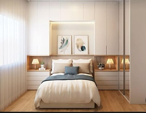 Small Bedroom Ideas For Couples, Closet Small Bedroom, Bedroom Built Ins, Small Bedroom Interior, Small Bedroom Layout, Small Bedroom Furniture, Small Room Design Bedroom, Bedroom Redesign, Bedroom Decor For Couples