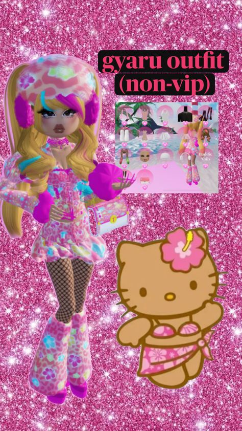 #dti #gyaru Gyaru Outfit, Vip Nails, Dress To Impress