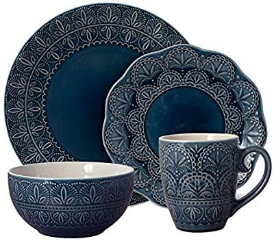 Amazon.com | Pfaltzgraff Havana Dinnerware Set (16 Piece): Dinnerware Sets Beautiful Dinnerware, Ceramics Dinnerware, Mikasa Dinnerware, Dinnerware Ideas, Casual Dinnerware Sets, Fine Dinnerware, Casual Dinnerware, Ceramic Dinnerware Set, Stoneware Dinnerware Sets