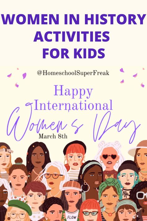 Women's Day Ideas, History Activities For Kids, Women History Month Activities, Diversity In The Classroom, March Activities, Womens Month, Holiday Lessons, History Activities, History For Kids