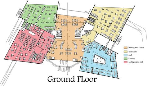 Hotel Restaurant Plan, Hotel Project Architecture, Resort Hotel Design, Beach Resort Design, Condominium Architecture, Hotel Room Design Plan, Hotel Design Architecture, Landscape And Urbanism Architecture, Restaurant Plan