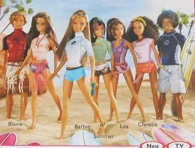 Blaine, Cali Girl | Everything Barbie Wiki | Fandom Pink Surfboard, Suntanned Skin, Barbie Pool Party, Barbie Beach, Mermaid Barbie, Barbie 2000, Sewing Barbie Clothes, Im A Barbie Girl, Cali Girl