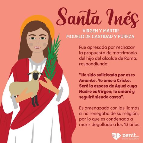 ® Blog Católico Gotitas Espirituales ®: HOY CELEBRAMOS A SANTA INÉS, VIRGEN Y MÁRTIR, 21 D... Catholic Beliefs, Be Strong And Courageous, You Are Strong, Yin Yang, Psalms, Anime