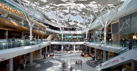 amazing roof design Benoy Architects, Benoy Architecture, Westfield Stratford, Shopping Mall Interior, Westfield London, Shopping Mall Design, Atrium Design, Tree Structure, Retail Architecture