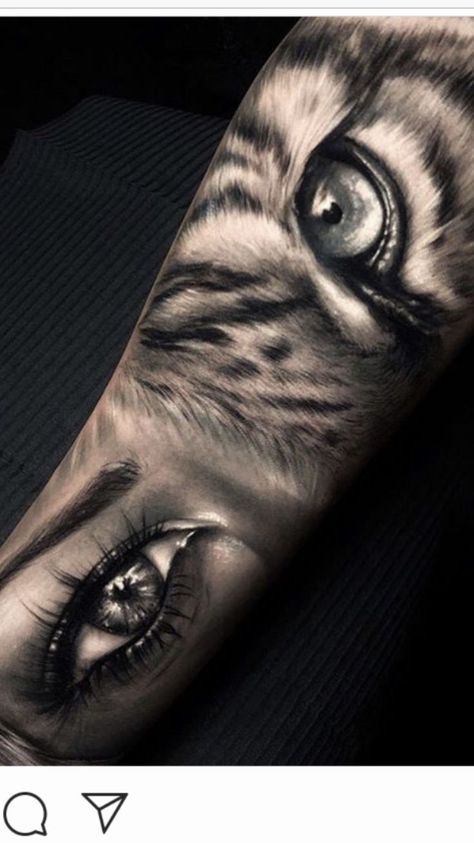 Tiger Eyes Tattoo, Canvas Tattoo, Lower Arm Tattoos, Wolf Tattoo Sleeve, Realistic Tattoo Sleeve, Girl Arm Tattoos, Forarm Tattoos, Meaningful Tattoo, Inspiration Tattoos