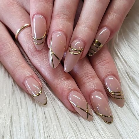 Gelx Apres Nails Design, Medium Round Nails Designs, Gelx Apres Nail Designs Fall, Apres Gel X Nails Design, Gelx Apres Nail Designs, Gel Ideas, Round Nail Designs, Cute Nails For Fall, Round Nails