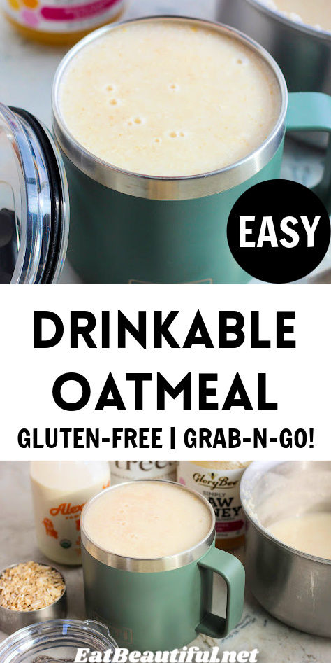 This Drinkable Oatmeal Recipe is a hot, healthy breakfast to drink on the go or while you’re relaxing. It’s made in just 5 minutes with only 2 ingredients! Nourishing, high in good fiber and convenient. || gluten free | easy | fast | breakfast Drinkable Oatmeal, Gluten Free Low Fodmap, Eat Beautiful, Beautiful Recipes, Vitamin A Foods, Oat Smoothie, Gluten Free Oatmeal, Oatmeal Recipe, Best Gluten Free Recipes