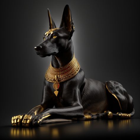 Anubis Dog Art, Egyptian Dog Art, Ancient Egyptian Magic, Anubis Dog, Egyptian Dog, Elk Art, Egyptian Artwork, Egypt Concept Art, Basenji Dogs