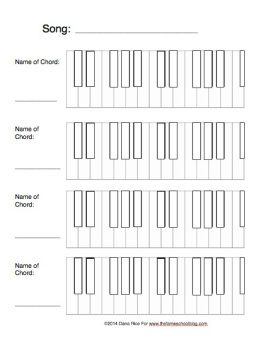 worksheet for drawing/labeling chords Piano Worksheets, Music Theory Piano, Keyboard Lessons, Online Piano Lessons, Play The Piano, Blues Piano, Voice Lesson, Music Worksheets, Piano Teaching