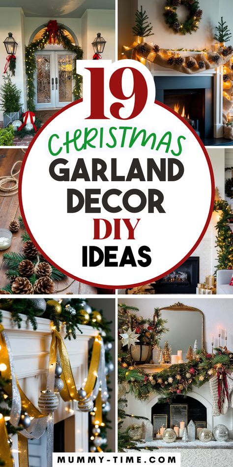 🎀 Step up your garland game this Christmas with our DIY decor ideas! Perfect for door frames, staircases, or even as unique gifts. 🎄 Dive into our article for all the festive details and make sure to save this pin for crafting time! Ways To Use Garland, Garland On Door Frame, Garland Door Frame, Diy Garland With Ornaments, Garland Around Door Frame, How To Make A Christmas Garland, Decorating Garland For Christmas, Christmas Door Garland Diy, Xmas Ideas Diy