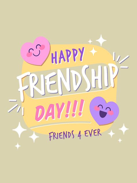 Friendship Day Asethic, Happy Friend Ship Day Images, Friendship's Day Wishes, Friendship Day Stickers, Friendship Day Creative Ideas, Friendship Day Creative Post, Friendship Day Quotes Friends, Happy Friendship Day Best Friends, Happy Frndship Day