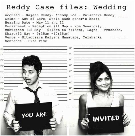 Wedding Invite Wording Funny, Indian Wedding Invitation Wording, Quirky Wedding Invitations, Wedding Invitation Quotes, Wedding Quotes Funny, Funny Wedding Cards, Funny Wedding Invitations, Marriage Invitations, Quirky Wedding