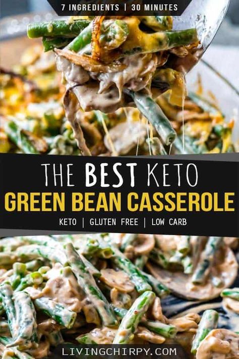 Keto Green Bean Casserole, Green Bean Casserole Recipe, Keto Green, Green Bean Casserole Easy, Greenbean Casserole Recipe, Boiled Egg Diet Plan, Boiled Egg Diet, Low Carb Side Dishes, Healthy Instant Pot Recipes