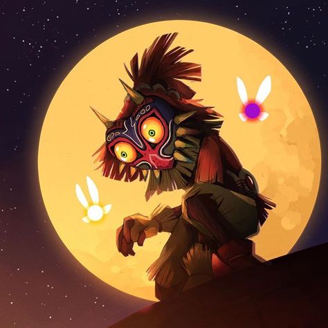 Tyler Ellis on Instagram: “Skull Kid Commission. He’s one of my favorite characters from video games, so this was a lot of fun to work on. 👹 . . . #art #artist…” Majoras Mask Skull Kid, Majoras Mask Art, Zelda Tattoo, Mask Art, Arte 8 Bits, Majoras Mask, Zelda Art, Ocarina Of Time, Masks Art