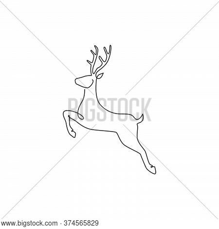 Reindeer Simple Drawing, Simple Reindeer Drawing, Draw A Reindeer, Christmas Outline, Reindeer Drawing, Bookmark Ideas, One Line Drawing, Outline Drawings, Christmas Drawing