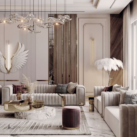 Classic Hotel Design, Luxury Residence Interior, Classic Interior Design Luxury, Classical Interior Design, Residence Interior, 3dmax Vray, Luxury Residence, Classic Hotel, Lobby Interior Design