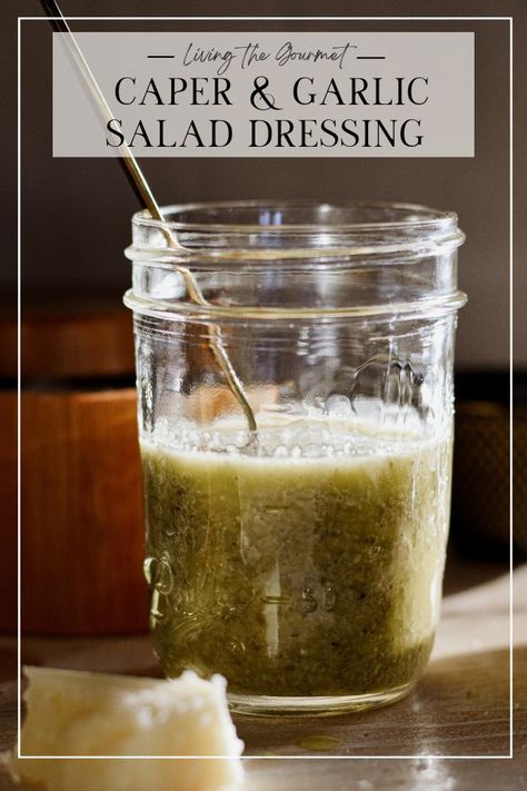 Today we’re indulging in vibrant flavors of the Mediterranean with our Caper and Garlic Salad Dressing. Caper Dressing Recipe, Capers Salad, Mediterranean Salad Dressing, Diy Salad Dressing, Garlic Salad, Garlic Salad Dressing, Homemade Salad Dressings, Easy Salad Dressing Recipes, Cooking Party